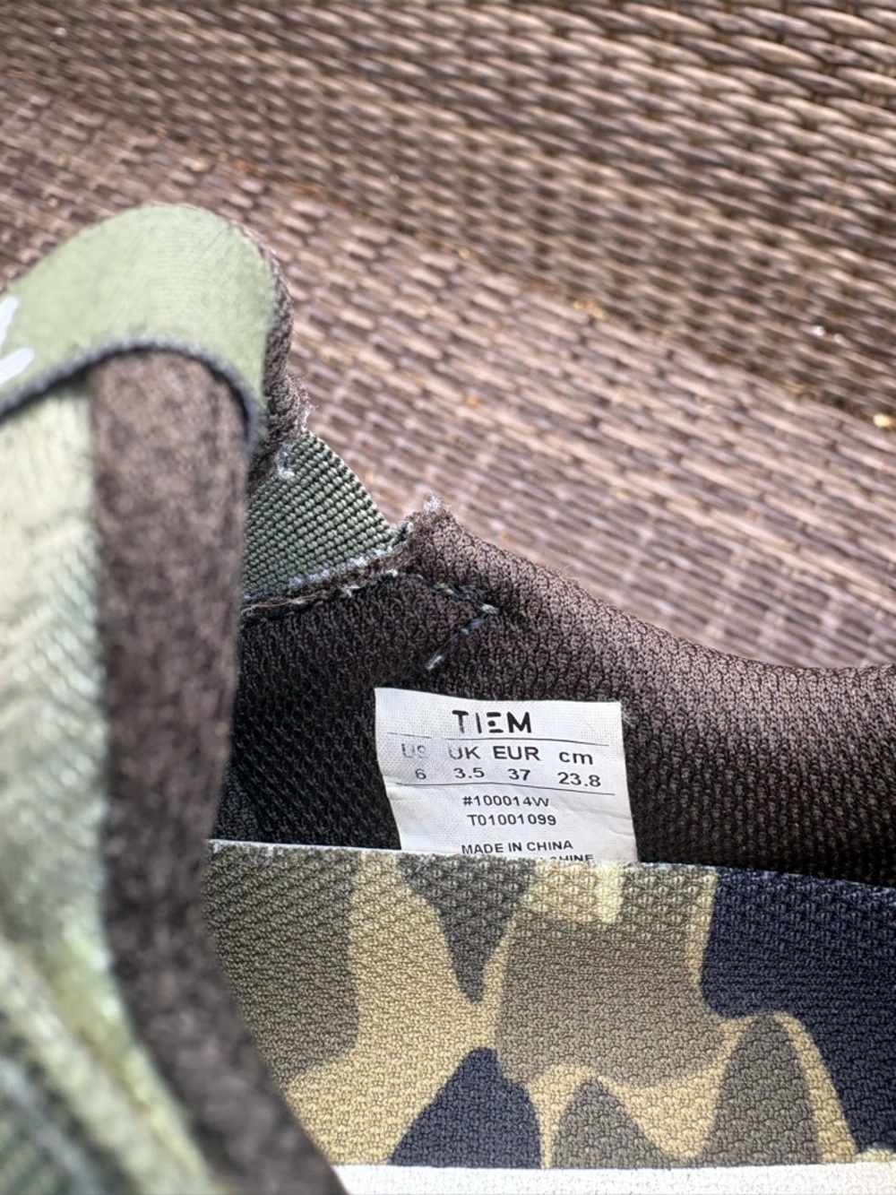 Tiem Slipstream Camouflage Women's - Size 6 - Picture 8 of 10